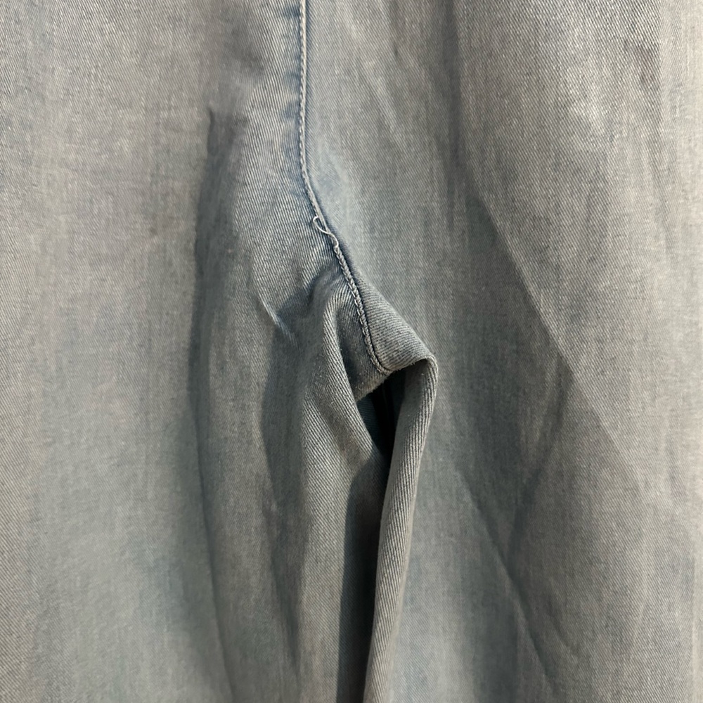 Lucy & Yak Originals Light Wash Denim Overalls Size L/R (Organic Cotton) - Picture 10 of 13